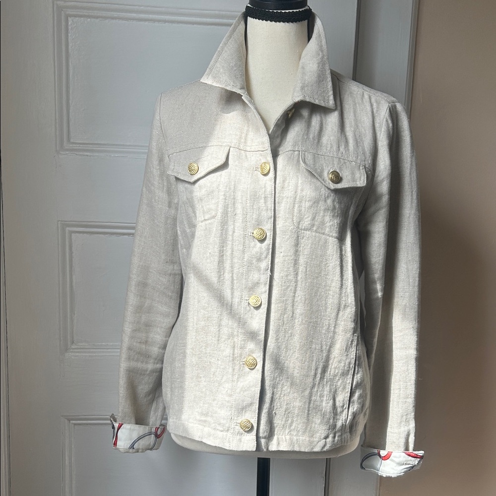 J.McLaughlin Linen Colby Jacket - Picture 5 of 16